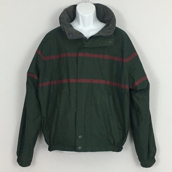 Nautica Other - Vintage Nautica Mens L Reversible Long Sleeve Hooded Rain Coat Fleece Jacket